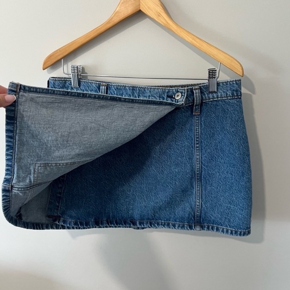 ABERCROMBIE MINI DENIM CARGO SKIRT SIZE 12 - Picture 7 of 11